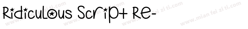 Ridiculous Script Re字体转换